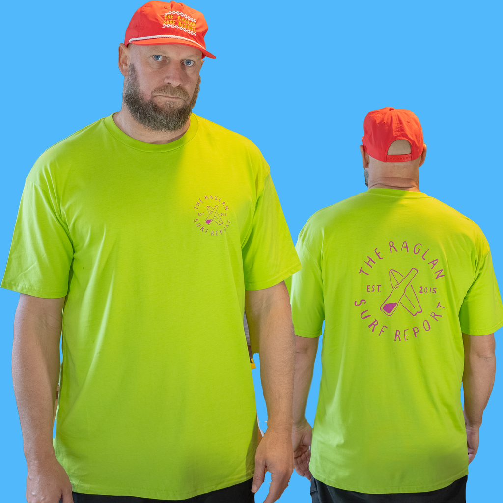 Logo Tee - Green/Magenta