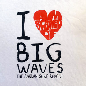 ‘Big Wave Hero’ Tee - White (free NZ shipping)