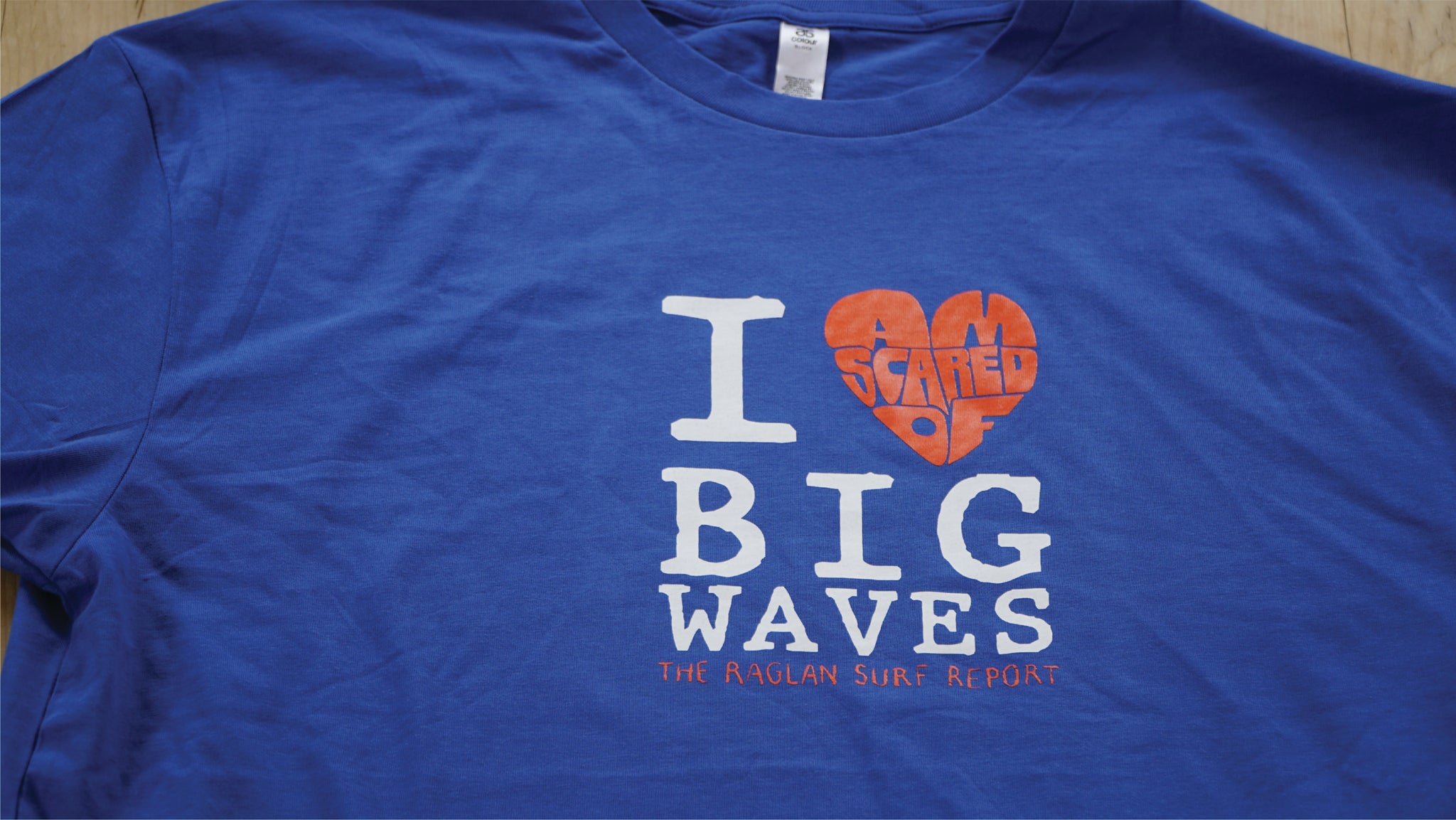 ‘Big Wave Hero’ Tee - Blue (free NZ shipping)